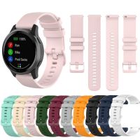 สายนาฬิกาดั้งเดิมสำหรับ Garmin Vivoactive 3 Venu 2 SQ Vivoactive 4 4S Forerunner 645 245M สายซิลิโคนอุปกรณ์สายรัดนาฬิกา