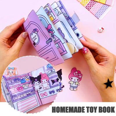 Homemade Sanrio Toy Book Kulomi DIY Handmade Toys Quiet Homemade Sanrio Book Toy Book S7W0