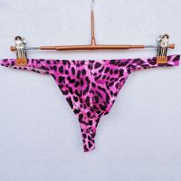 y Underwear for Men Fashion leopard print Mens Raised Underpants T Back