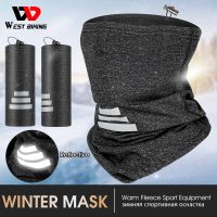 WEST BIKING Fleece Winter Windproof Cycling Scarf Outdoor Running Bike Face Cover Men Women Bicycle Bandana Sports Headwear