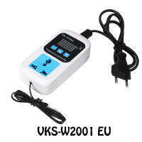 1ชิ้น VKS-W2001 EU Kawalan Suhu Automatik Suis Paparan Digital Boleh Laras Soket Kawalan Suhu Elektronik