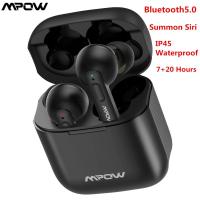 MPOW X3 Wireless Bluetooth 5.0 TWS Waterproof Earphone With Microphone Charging Case Sport Hifi Stereo Noise Cancelling Earbuds