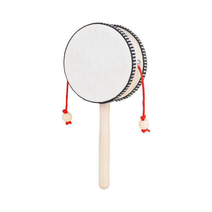 4inch Rattledrum Wooden Shaking Drum Rattle Spin Drum Hand Shaking