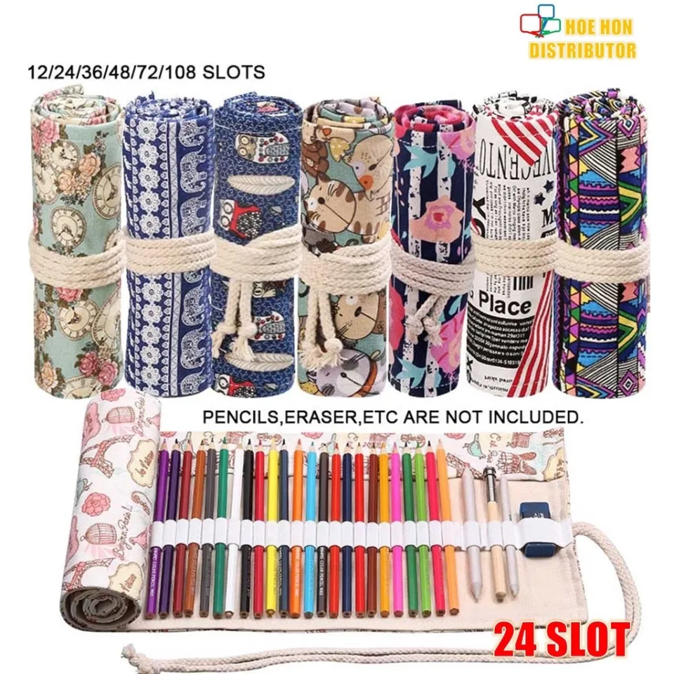 1pc Cartoon Graphic Roll-up Pencil Bag, Simple Multi-purpose Roll-Up Case  Bag For Student, Painting Pencil Storage