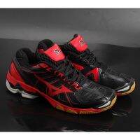 mizuno รองเท้ากีฬาแฟชั่น Professional badminton shoes, professional volleyball shoes, light and breathable