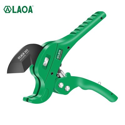 LAOA PVC Pipe Cutter 36mm 42mm SK5 Material Aluminum Alloy Body Ratchet Scissors PVC/CPVC/VE/PE Tube Cutter Hand Tools