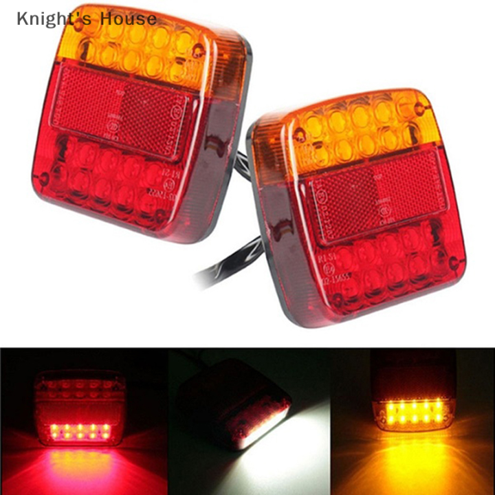 knights-house-รถบรรทุกพ่วง20led-ไฟท้ายเบรคหยุดไฟเลี้ยวไฟ-led-12v