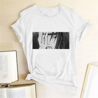 Summer Japanese Ninja Womens T-shirt Anime Harajuku Itachi Print T Shirt Casual Street Style Short Sleeve Graphic Tops Tee