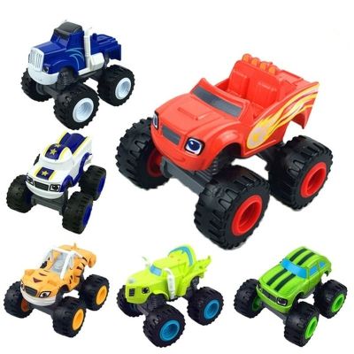 ZZOOI Cartoon Anime Blaze and the Monster Machines Vehicles Car Toys Racer Cars Trucks Action Figures for Kids Christmas Gifts