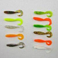 【cw】 BassLegend Fishing Soft Bait Cuttle Tail Grub Bass Pike Walleye Shad 40mm 0.9g/60mm 3.5g/90mm 6.3g 【hot】