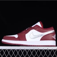 Original J 1 "Bordeaux" Low Cut Basketball Shoes Casual Sneakers for Men Women