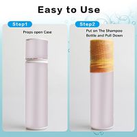 Elastic Sleeves Travel Toiletries Silicon Sealed Mantle for Leak Proofing Travel,Silicone Leak Proof Sleeve Travel Covers,Silicone Travel Sleeves for Toiletries