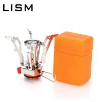 Mini Gas Stove Portable Folding Backpacking Pocket Stove Outdoor Picnic Hiking Tourist Cooking Burner Furnace Camping Equipment