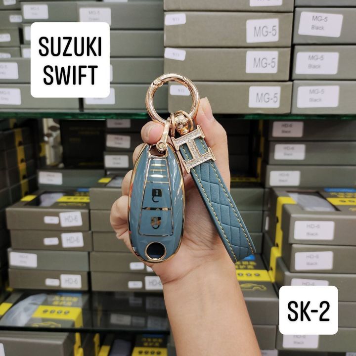 suzuki-swift-ปลอกกุญแจ-เคสกุญแจ-รถยนต์-tpu-พร้อมพวงกุญแจ-ราคาพิเศษ-ส่งจากไทย