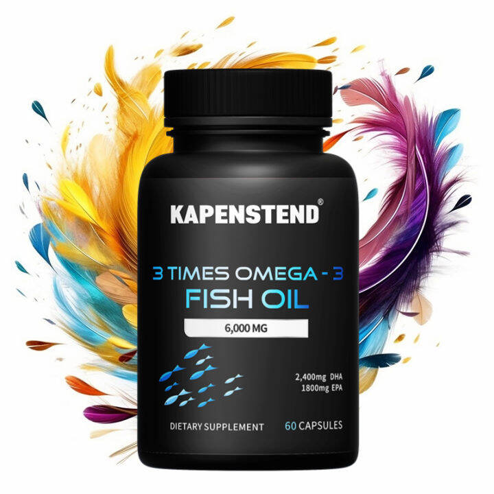 Triple Strength Omega 3 Fish Oil Brain & Heart Boost Essential Fatty