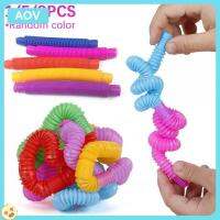 1/5/8PCS Pop Tube สียืดหลอดพลาสติกของเล่นยืดหยุ่น