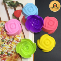 6pcs Rose shape mold for Soap, Chocolate &amp; Ice cream พิมพ์ซิลิโคน พิมพ์วุ้น พิมพ์สบู่ แม่พิมพ์วุ้น *Assorted color* แม่พิมพ์วุ้น อุปกรณ์เบเกอรี่ พิมพ์วุ้นซิลิโคน