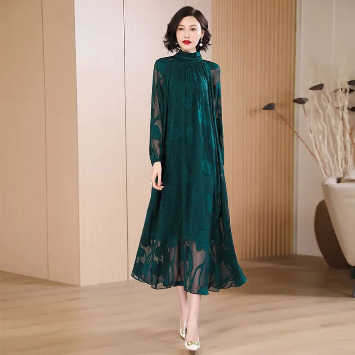 Chinese chiffon sale dress