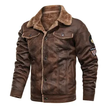 Hot Selling Biker Jacket Fur Neck Faux PU Leather Jackets Thicken Winter Men  Jacket - China Outdoor Jacket and Casual Jacket price