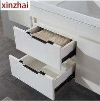 Modern Wardrobe Seagull Dove-shaped Handles Zinc alloy Invisible Drawer Knobs Concealed Grooved Cabinet Pulls Door Hardware