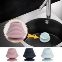 XHLXH Press Type Sink Stopper Soft Pink/Light Blur/Black Bathtub Drain Stopper Plug Bathroom Accessories Silicone Bathtub Stopper Bathroom