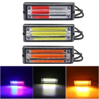 【LZ】﹉  Caminhão LED Strobe Polícia Luz de Advertência COB Grille piscando Side Light Bar Trailer Beacon Lâmpada do carro Âmbar Semáforo 1x 12V 24V