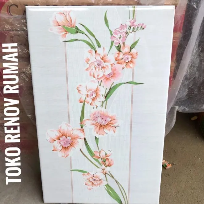 Keramik Dinding 25X40 Bunga/ Keramik Dinding Kamar Mandi/Keramik Dapur