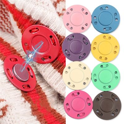 【CW】 Clothing Decoration Round Fasteners Buckle Iron Buttons Invisible Sewing Accessaries