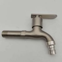 2023 lengthen metal alloy bathroom cold water tap fast on faucet water pool bibcock