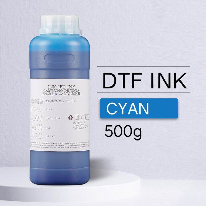 1ชุดหมึก-dtf-2-5l-ฟิล์ม-pet-การพิมพ์แบบรีดความร้อน-epson-a4-a3-l805-l1800เครื่องพิมพ์-r1390โอนย้ายเสื้อยืดเสื้อผ้าฝ้ายลินิน