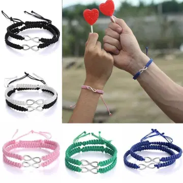 Infinity Bracelets Couples | Love Infinity Couple Bracelet | Couple Bracelet  Black Red - Bracelets - Aliexpress