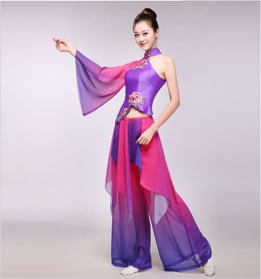 ♦◇▧ New Ailian Classical Dance Clothes Folk Dance Performance Clothing Modern Fan Clothes Costume prom dresses WOMEN