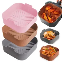 hot【cw】 Silicone Air Fryers Basket Reusable AirFryers Pot Tray Resistant Food Baking for Oven Accessories