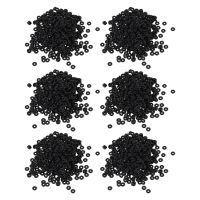 3000 Black Rubber Stopper Rings/ Silicone Beads Fit European Clip Beads