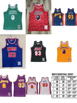 M] A Bathing Ape Bape NYC Basketball Jersey –