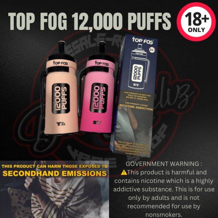 《Authentic quality》 ♤ TOPFOG 12000 ENJOY DISPOSABLE VAPE Lazada PH