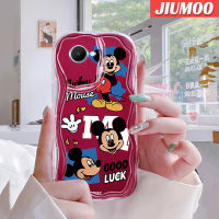 JIUMOO เคสสำหรับ Realme C30 C30s C33 C31 C55 Narzo 50i Prime Narzo N55 50A Prime Pattern Mickey เคสเนื้อครีมแบบนิ่มกันกระแทกเคสโทรศัพท์โปร่งใส TPU เจลซิลิกาแบบใสเจลป้องกันการตกหล่นเลนส์กล้องถ่ายรูป C35