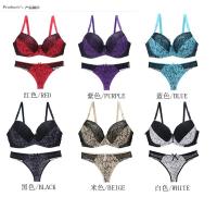 QianXing Shop Lace Bra Panty Set Big Cup Brassiere Set Plus Size