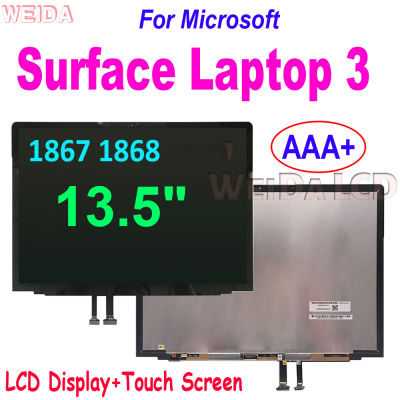 AAA 13.5 "สำหรับ Surface แล็ปท็อป3 1867 1868จอแสดงผล LCD Touch Screen Digitizer สมัชชาสำหรับพื้นผิวแล็ปท็อป4 1958 LC