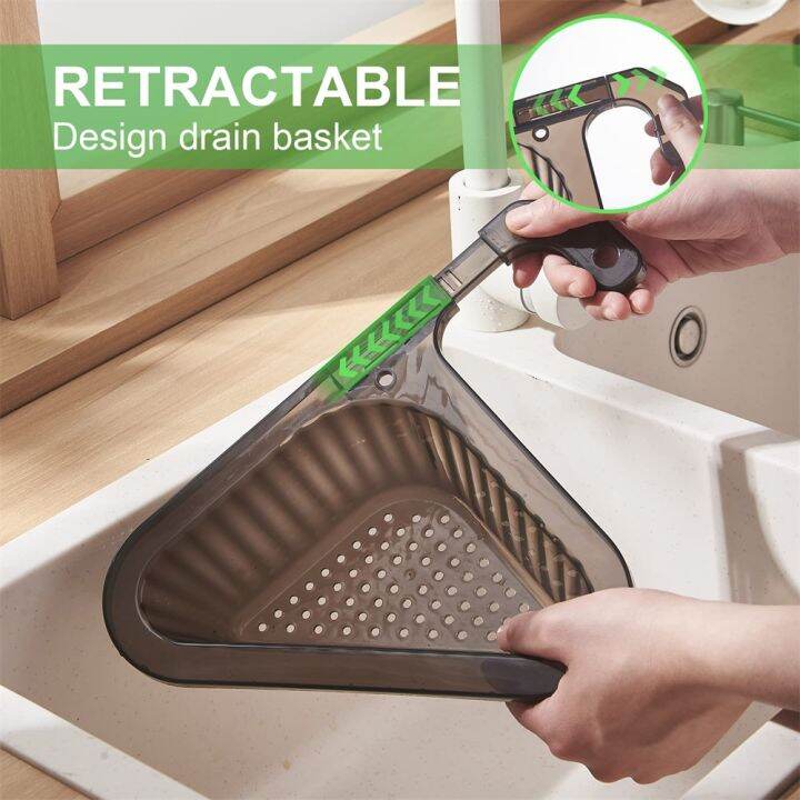 kitchen-sink-filter-basket-corner-drain-strainer-basket-triangular-sink-storage-multi-functional-hanging-filtering-draining-rack