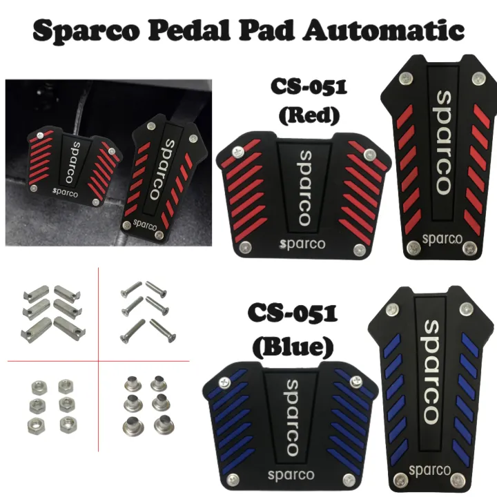 MCPA Sparco Car Pedal Pad Automatic Car Accelerator Clutch Brake Steel