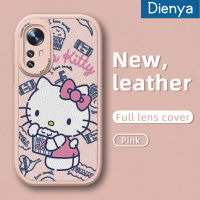 เคส Dienya สำหรับ Xiaomi 12 Lite 12 Pro เคสโทรศัพท์หนังนิ่มลายการ์ตูน Hello Kitty Cat ดีไซน์ใหม่น่ารักเคสป้องกันกล้องเคสสีอ่อนขอบคลุมทั้งหมด