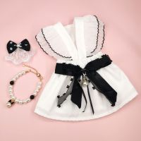 Puppy Princess Dress Spring Summer Pet Fashion Bowknot Skirt Cat Cute Lace Shirt Small Dog Soft Clothes Yorkshire Poodle Maltese Dresses