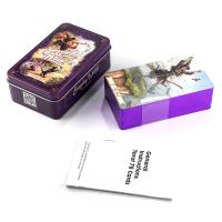 【LZ】hoqlv3 Everyday Witch Tarot in Tin Metal Box 78 Cards Gilded Edge Guidebook Deck Stocking Blooming Cat Cccult Del Toro Tarot