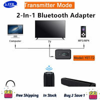 THLCF8 Bluetooth 5.0 Transmitter &amp; Receiver with OLED Screen, 2-In-1 Wireless 3.5mm Bluetooth Adapter, Low Latency
