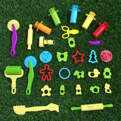 30pcsset Slimes Play Dough Tools Accessories Plasticine Model Modeling Clay Kits Soft Clay Plastic Set Moulds Toys for children