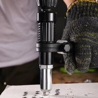 Electric Rivet Gun Drill Adapter 2.4mm-4.8mm Rivet Nut Gun Drill Adapter Cordless Riveting Tool Insert Nut Pull Rivet Tools