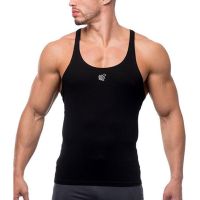 Mens Summer Black Tank Top Bodysuit Sleeveless Sports Gym Tops Tunics Clothing