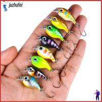 JUZHUFEI 2pcs Wobblers crankbaits เหยื่อตกปลาขนาดเล็ก การสั่นสะเทือน ตะขอสามชั้น เหยื่อจมวิบ ร้อนแรงมาก 3.6ซม. 2.1กรัม เหยื่อล่อตกปลา อุปกรณ์ตกปลาสำหรับตกปลา