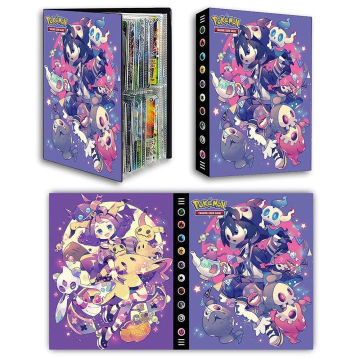 4Grids Anime Pokemon Card Book Cute Card Collection Album Holder ...
